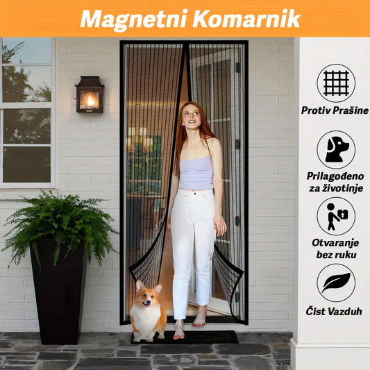 Magnetni komarnik za vrata 100x210cm